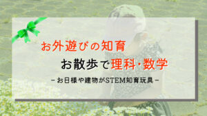 いつものお散歩がSTEAM教育！お外で出来る知育のお話