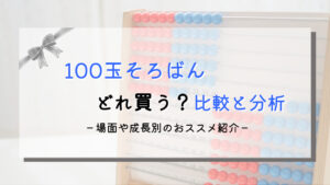 【理系目線】100玉そろばんはどこがおすすめ？比較と選び方