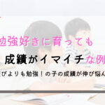 勉強好きだけじゃダメ?勉強好きに育ったけど成績がイマイチな例